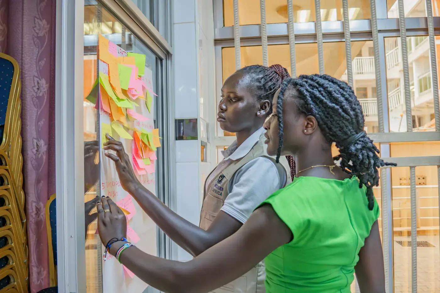 4Africa Innovation Incubator participants working together during a programme session