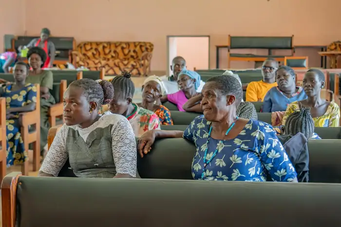 Community members discussing local enterprise opportunities in a session
